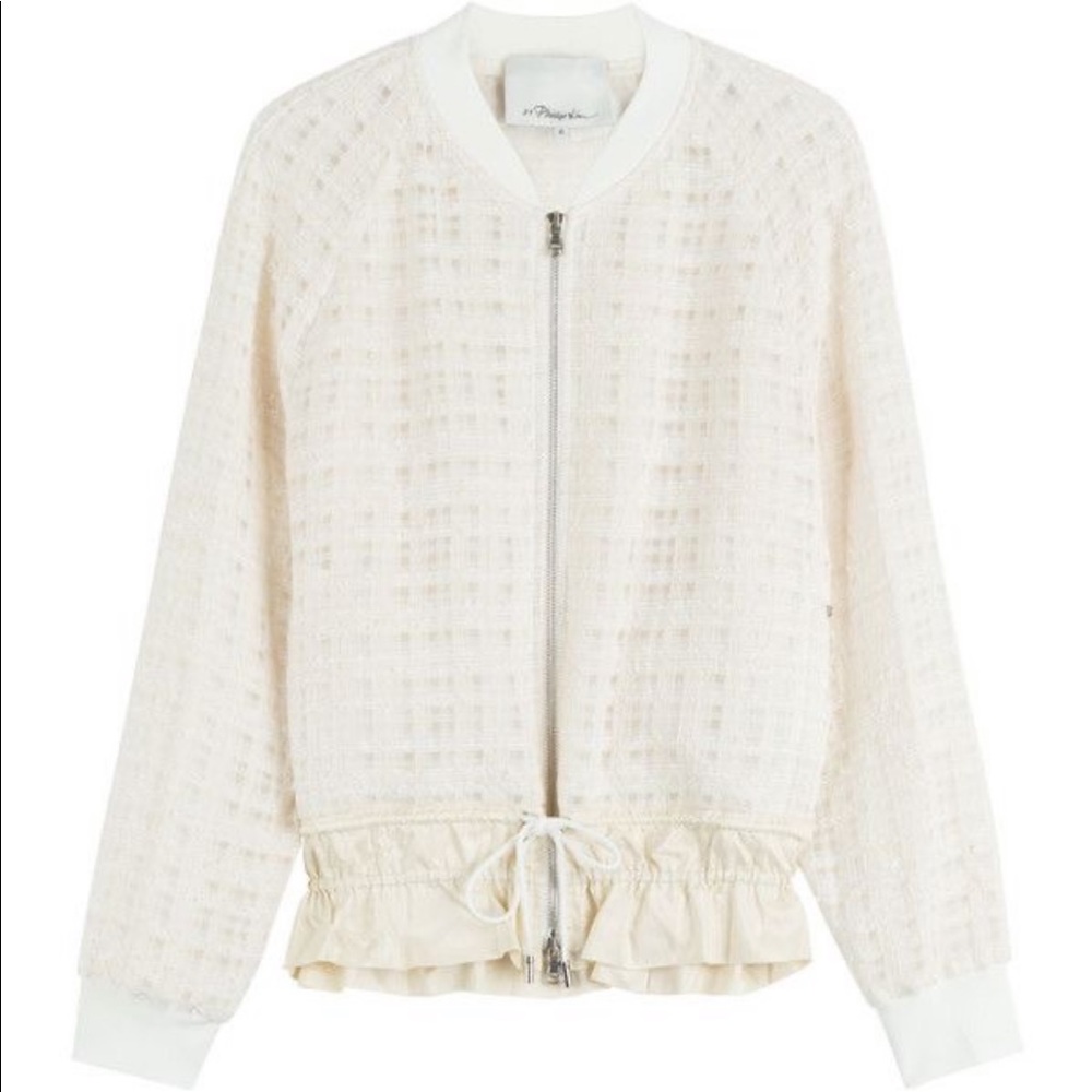 3.1 Phillip Lim Cream Bomber Sz.6